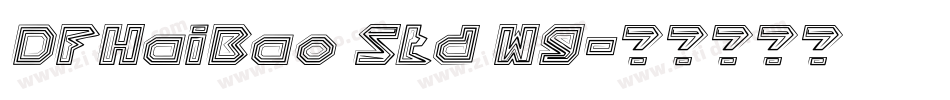 DFHaiBao Std W9字体转换